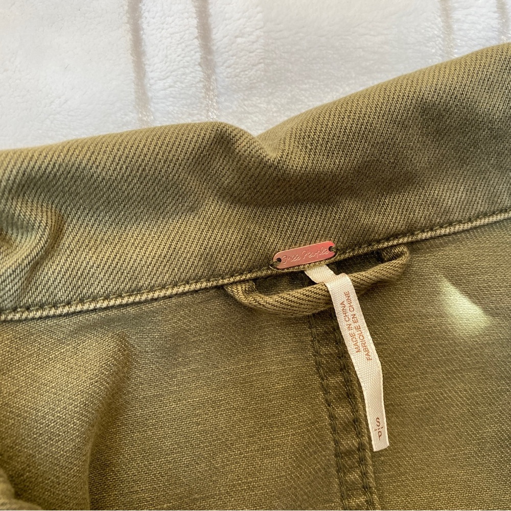 Free People Green Jean Jacket - Picture 4 of 6
